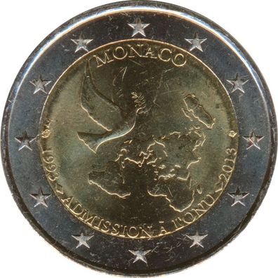 Monaco 2 Euro 2013 20 Jahre UN-Mitgliedschaft*