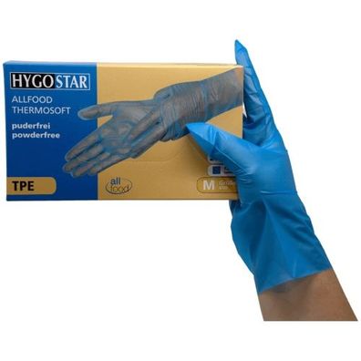 TPE-Handschuhe "Allfood Thermosoftpuderfrei blau M (200 Stk.)