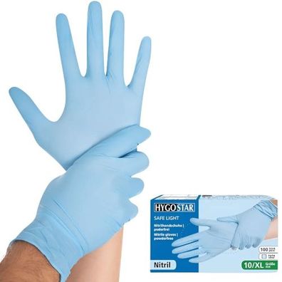 Nitril-Handschuhe "Safe Lightpuderfrei blau XL (100 Stk.)