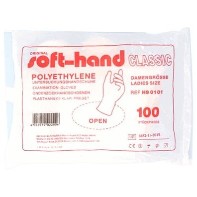 Untersuchungshandschuhe Soft Hand Poly Classic M (100 Stk.)