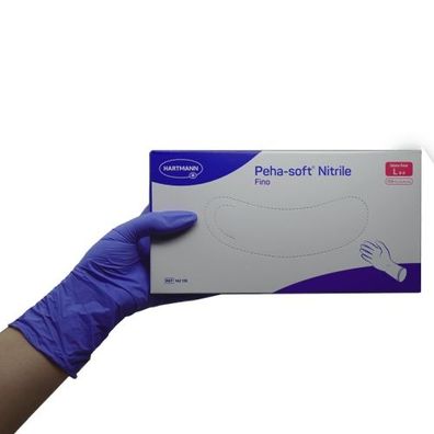 Peha-Soft® Nitril fino puderfrei Handschuhe Gr. L (150 Stk.)
