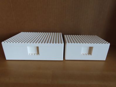 2 kleine Kisten Bygglek Ikea Lego hell eine kleine + 1 große mit Deckel