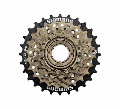 Freilaufzahnkranz Schraub 6 fach 14 28 Zähne silber Shimano MF TZ510