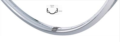 Ryde HL32 Felge 22-635 28x1.1/2" 36 Loch große Bohrung Alu