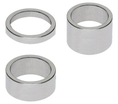Aluminium Distanzringe 1.1/8" 10 mm chrom
