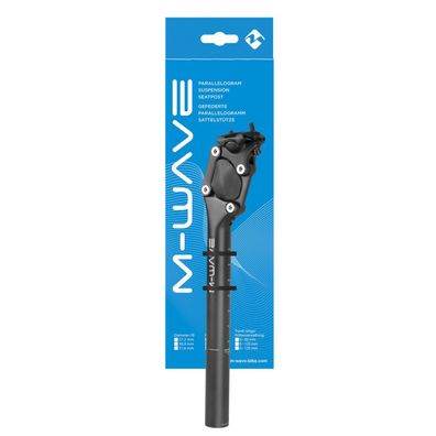 Parallelogramm Sattelstütze ALU einstellbar 35 cm 27.2 mm schwarz