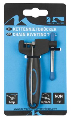 Kettennietausdrücker PIN PUSHER PAUL NON Slip Griff schwarz blau