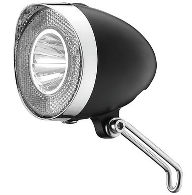 Scheinwerfer Batterie 20 Lux Klassik LED Schalter schwarz