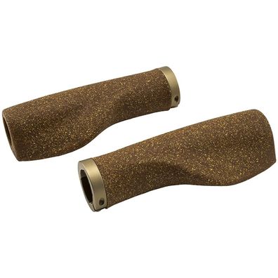 Fahrradgriff Korkgriff Humpert Kyoto ALU Schraubklemmung 130 mm braun