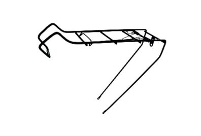 Hinterrad Gepäckträger 28" 6 mm Bohrung auf ESGE Kröpfung schwarz