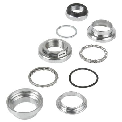 Steuersatz 1" Stahl 2 fach gedichtet 9 teilig 22.4 30.0 27.0 mm chrom