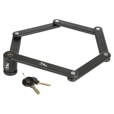 Faltschloss F850/6 Kunststoff Ummantelung 850 mm schwarz