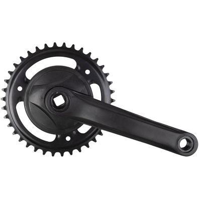 Kettenradgarnitur Stahl 1/2 x 3/32 mit Diskus 38 Zähne 170 mm schwarz