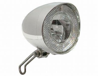 LED Scheinwerfer 40 Lux Led Klassik für Seitenläufer verchromt Marwi