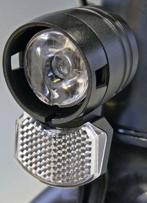Scheinwerfer Ecoline 15 Nabendynamo 15 Lux schwarz LED Axa StVZO
