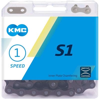 Fahrradkette KMC S1 1/2" x 1/8" 112 Glieder braun EK