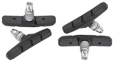 Bremsschuhe V-Brake, für Alufelgen, 70mm, schwarz, 2 Paar, AS (4 Stück)
