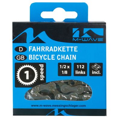 Fahrradkette M Wave (KMC) 1/2x1/8 112 Glieder 1 Gang braun