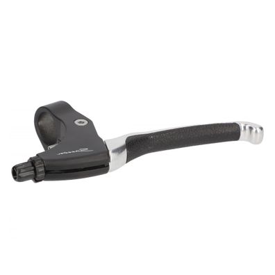 Bremshebel 4 Finger schwarz Alu Leder links