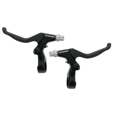Promax Fahrrad Bremshebel V-Brake 3-Finger links rechts paar schwarz