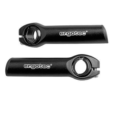 ergotec Bar Ends Evo 1, gerade, Aluminium, schwarz matt, AS