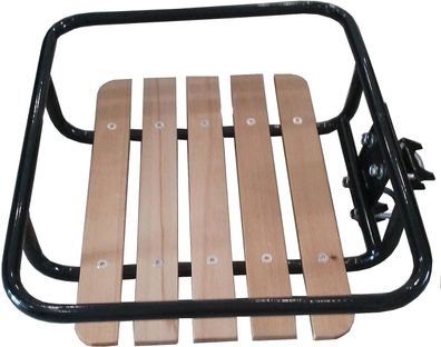 Fahrrad Gepäckträger Frontträger 24"oder 28" Schwarz Holz