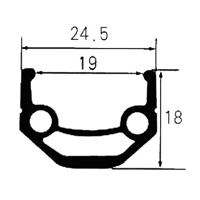 Hohlkammer Felge 650B ALU 27.5 Zoll Top Disc 36 Loch 28-584 schwarz