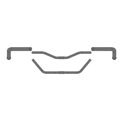 ergotec Lenkerbügel Moon Cruiser, Ø25,4 mm, Micro Alloy Steel, schwarz, lose