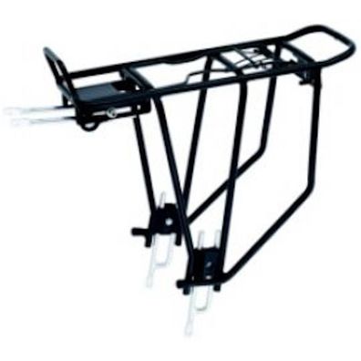 Fahrrad Gepäckträger Alu verstellbar 26" - 28" Schwarz