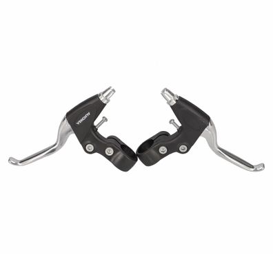 Alhonga Bremshebel 3 Finger Set Aluminum Silber