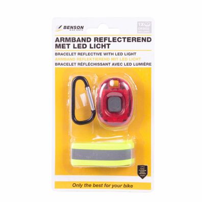 Benson Fahrrad Armband Licht Reflektier