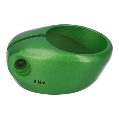 Satteklemmring 31,8 mm grün Alu Schraubklemmung