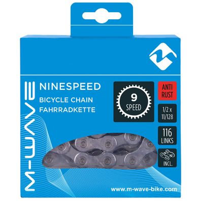 Fahrradkette M-Wave Ninespeed 9-Fach Kette