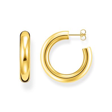 Thomas Sabo Schmuck Damen-Ohrringe Creolen Chunky Mittel vergoldet CR636-413-39