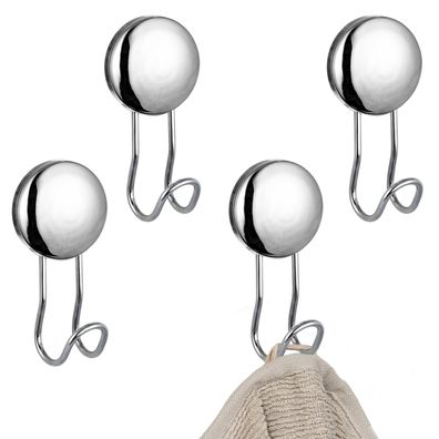 bremermann Bad-Serie Moon-Loc Multifunktionshaken, Handtuchhaken, Wandhaken 4er Set