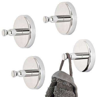bremermann Bad-Serie Lucente - Handtuchhaken 4er Set, aus Edelstahl verchromt