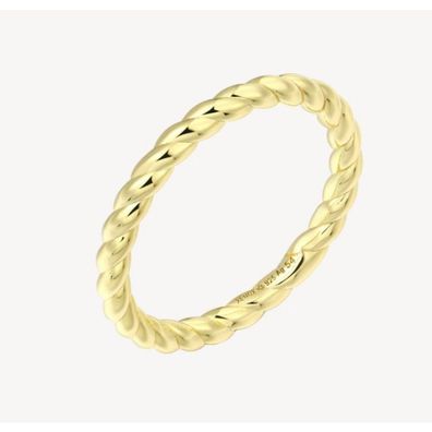 Ring 54 - Silber vergoldet - Kordelring