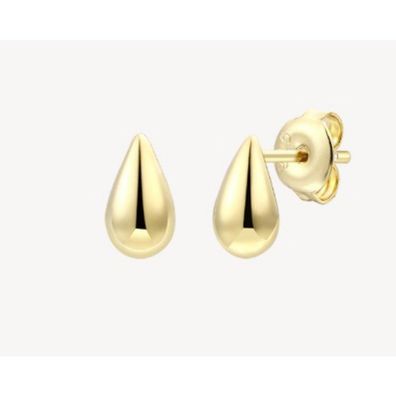 Ohrstecker - Silber vergoldet - kleiner Tropfen