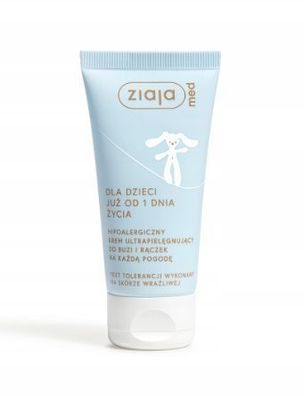 Ziaja Med Kindercreme für Gesicht und Hände, intensive Pflege bei jedem Wetter,
