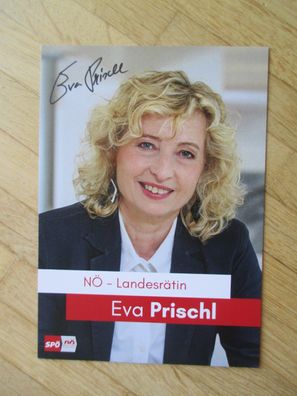Österreich SPÖ Politikerin Landesrätin Eva Prischl - handsigniertes Autogramm!!!