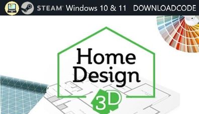 NEU PC Computer Spiel Home Design 3D für Windows 10 11 STEAM Game Key Download