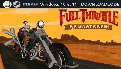 NEU PC Computer Spiel Full Throttle Remastered für Windows 10 11 STEAM Game Key