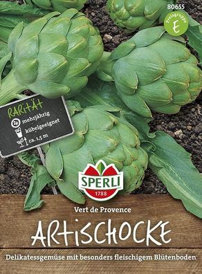 Sperli Artischocke Vert de Provence, bewährte Sorte mit großen Blättern,