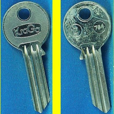 Schlüsselrohling Kraga Z764 für verschiedene Zeiss-Ikon Profilzylinder