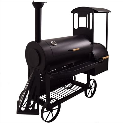Lok Smoker Flustra | Räucherofen | Lokomotive | Grillwagen | BBQ-Grill