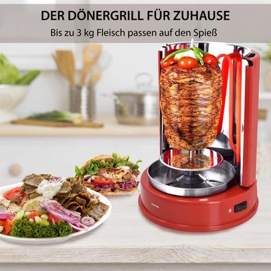 Hähnchengriller Aragon | Döner Grill für Zuhause | Gyrosgrill | Rotisserie