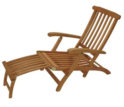 Deckchair Sonnensessel Sonnenliege aus Eukalyptusholz