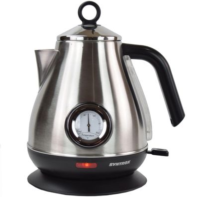 1,7 l Edelstahl Wasserkocher mit Temperaturanzeige | Retro Mar