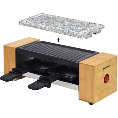 2er Raclette für 2 | Miniraclette | Steinplatte | Emailliert Biel