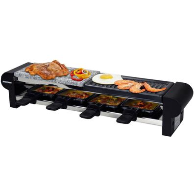4er Raclette für 4 | Miniraclette | Steinplatte | Emailliert Thurga